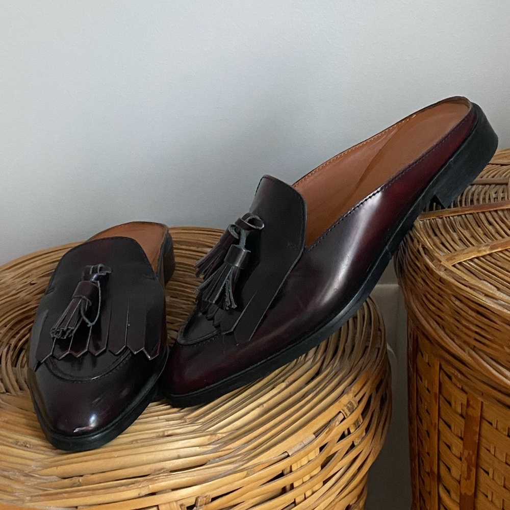 Everlane The Modern Tassel Loafer Mule Flats Slip On Size 6